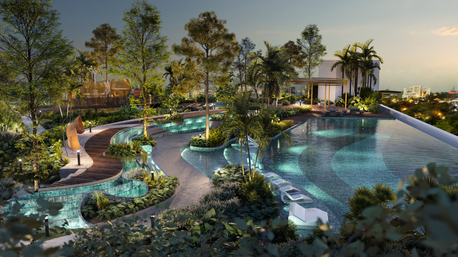 Sky garden with panoramic views