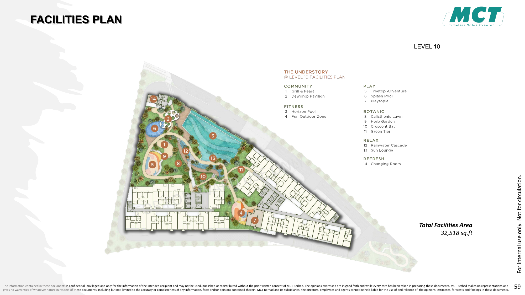 Alora Residences Level 10 facilities plan